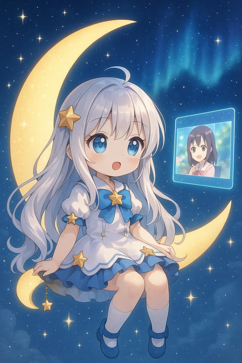 暗网动漫美图-月光星辰少女写真