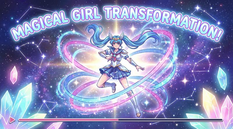 暗网动漫-星辰魔法变身曲-魔法动漫演示