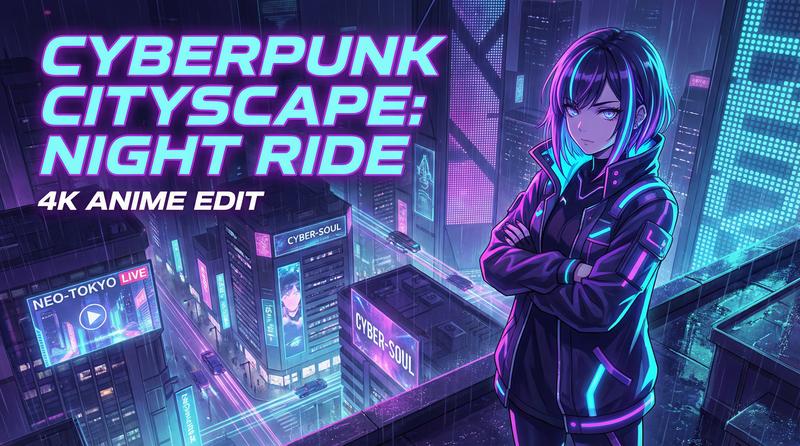 暗网科幻动漫-赛博霓虹夜行录-动漫剪辑